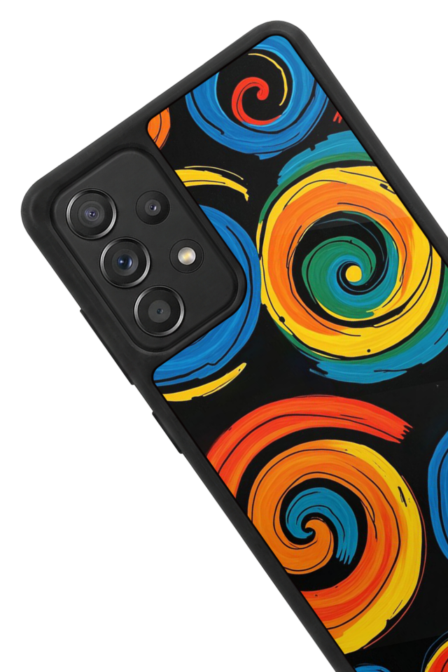 Samsung Galaxy A72 Uyumlu Abstract Tasarımlı Glossy Premium Kılıf