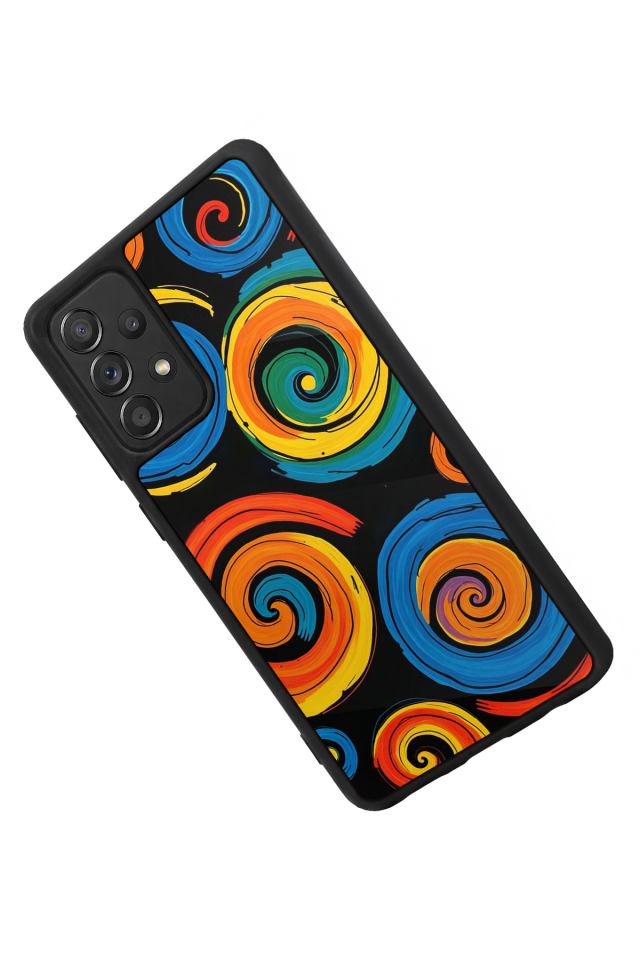 Samsung Galaxy A72 Uyumlu Abstract Tasarımlı Glossy Premium Kılıf