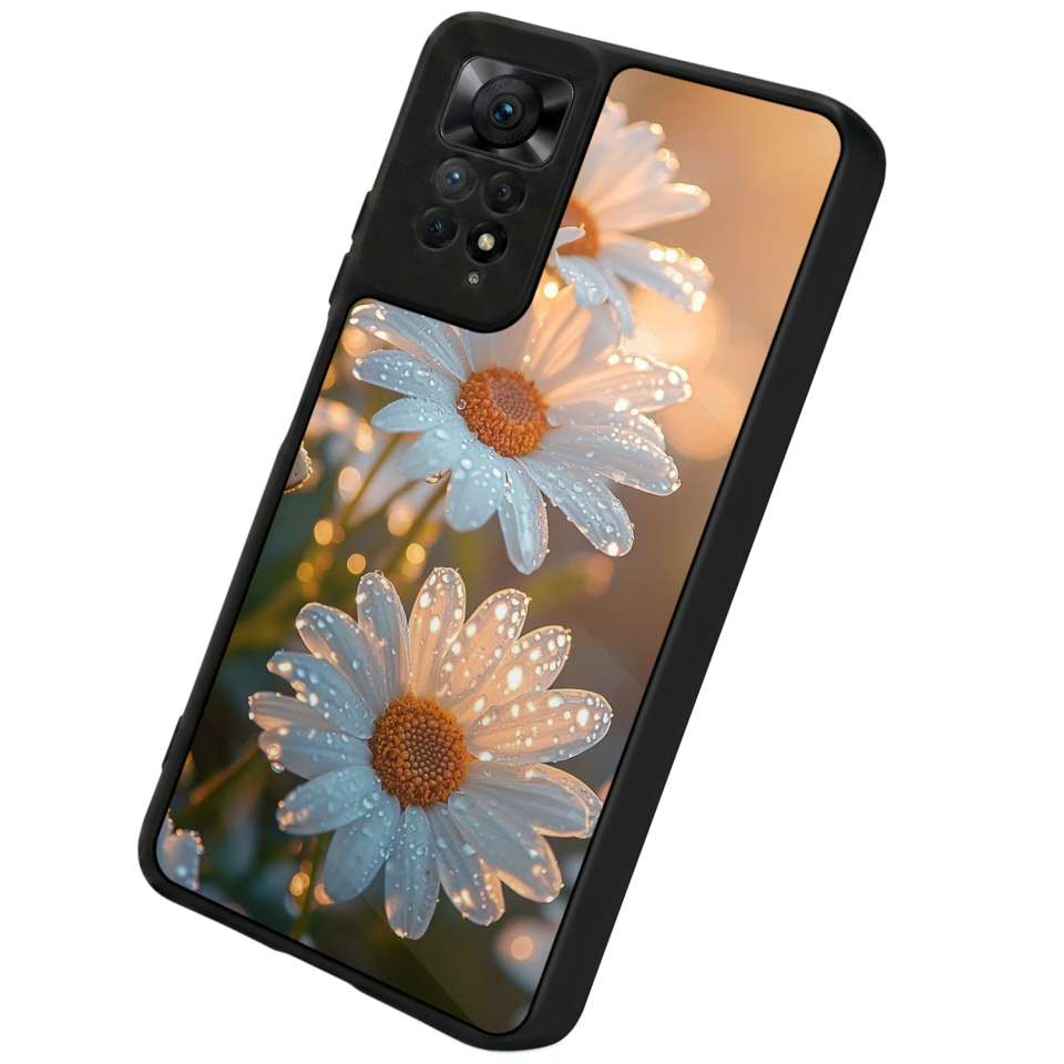 Xiaomi Redmi Note 12 Pro Uyumlu Cicek Tasarımlı Glossy Premium Kılıf