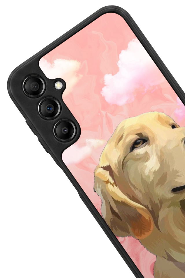 Samsung Galaxy A14 Uyumlu Golden Kopek Tasarımlı Glossy Premium Kılıf