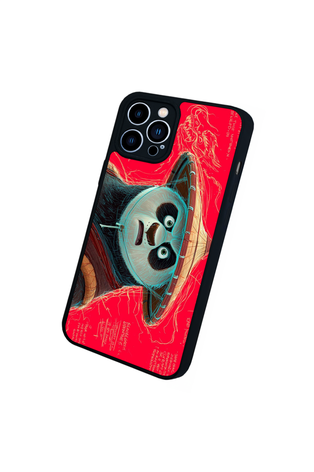 iPhone 13 Pro Max Uyumlu Kung Fu Panda Tasarımlı Glossy Premium Kılıf