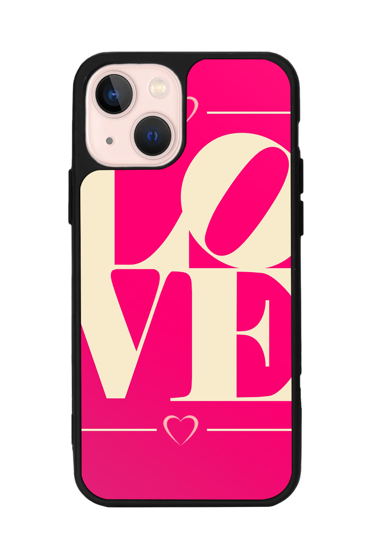 iPhone 14 Plus Uyumlu Love Tasarımlı Glossy Premium Kılıf