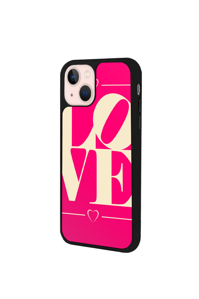 iPhone 14 Plus Uyumlu Love Tasarımlı Glossy Premium Kılıf