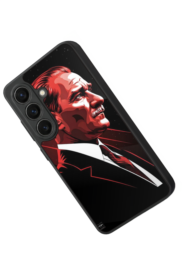 Samsung Galaxy S26 Uyumlu Mustafa Kemal Ataturk Tasarımlı Glossy Premium Kılıf