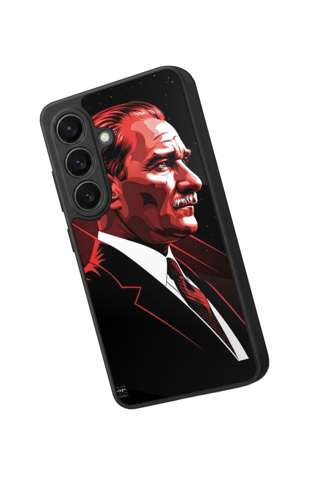Samsung Galaxy S26 Uyumlu Mustafa Kemal Ataturk Tasarımlı Glossy Premium Kılıf