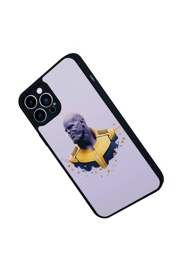 iPhone 12 Pro Max Uyumlu Thanos Tasarımlı Glossy Premium Kılıf