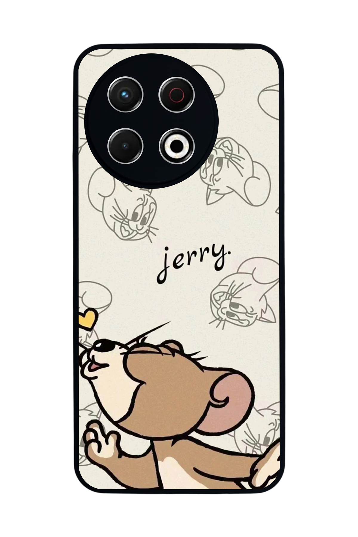 Tecno Spark 30 Pro Uyumlu Tom And Jerry Tasarımlı Glossy Premium Kılıf