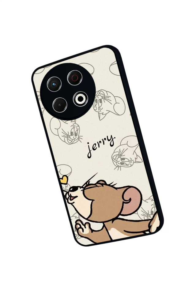 Tecno Spark 30 Pro Uyumlu Tom And Jerry Tasarımlı Glossy Premium Kılıf