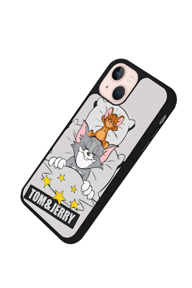 iPhone 15 Plus Uyumlu Tom And Jerry Tasarımlı Glossy Premium Kılıf