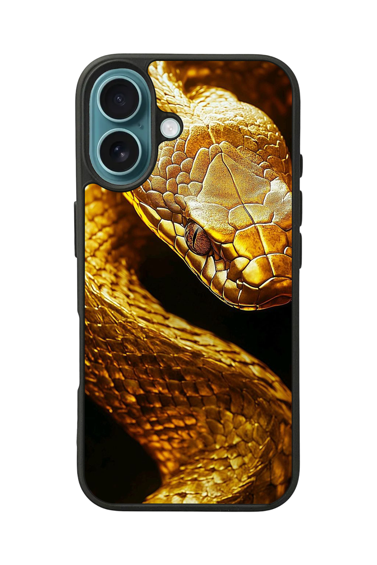 iPhone 16 Uyumlu Yılan Tasarımlı Glossy Premium Kılıf