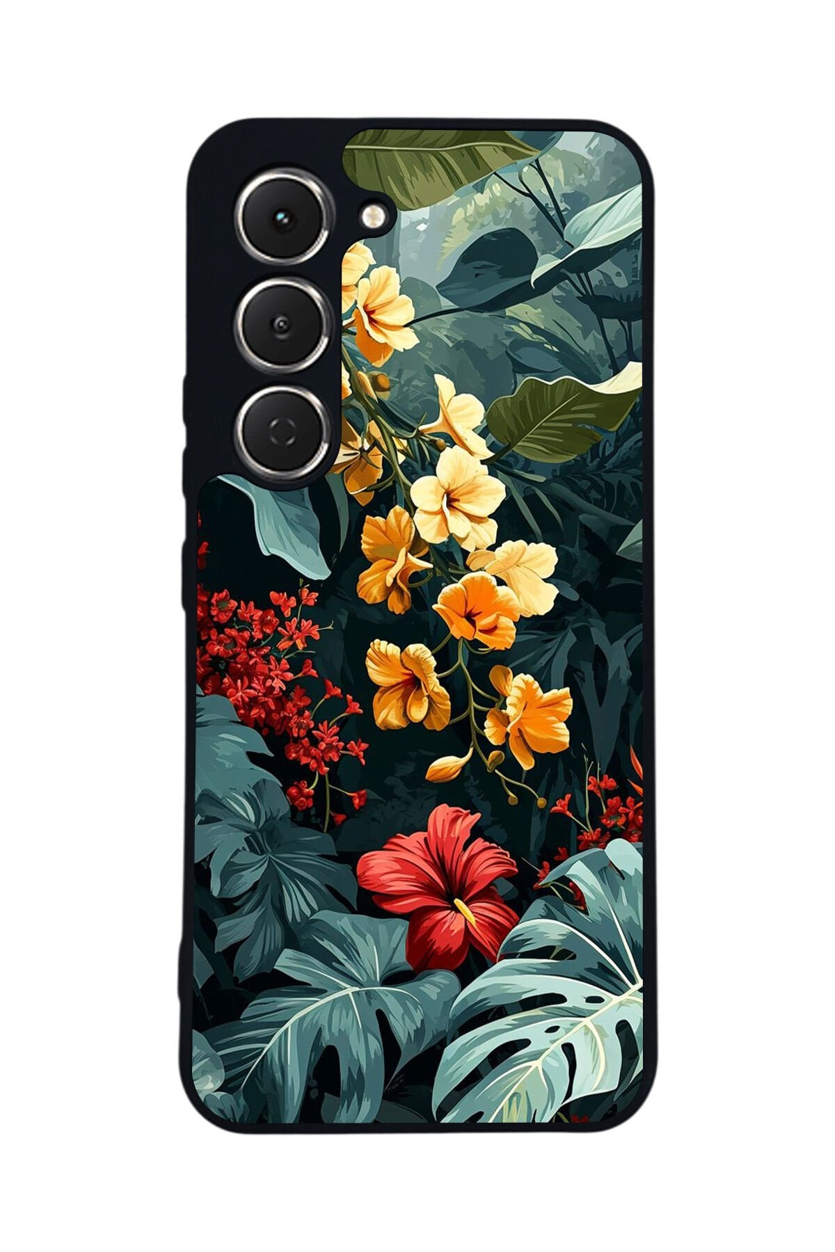 Tecno Spark 40 Pro Uyumlu Botanik Tasarımlı Glossy Premium Kılıf