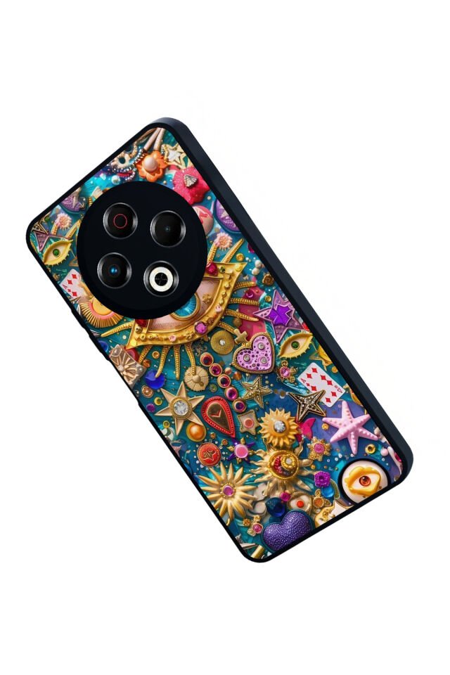 Tecno Spark 30 Uyumlu Göz Tasarımlı Glossy Premium Kılıf