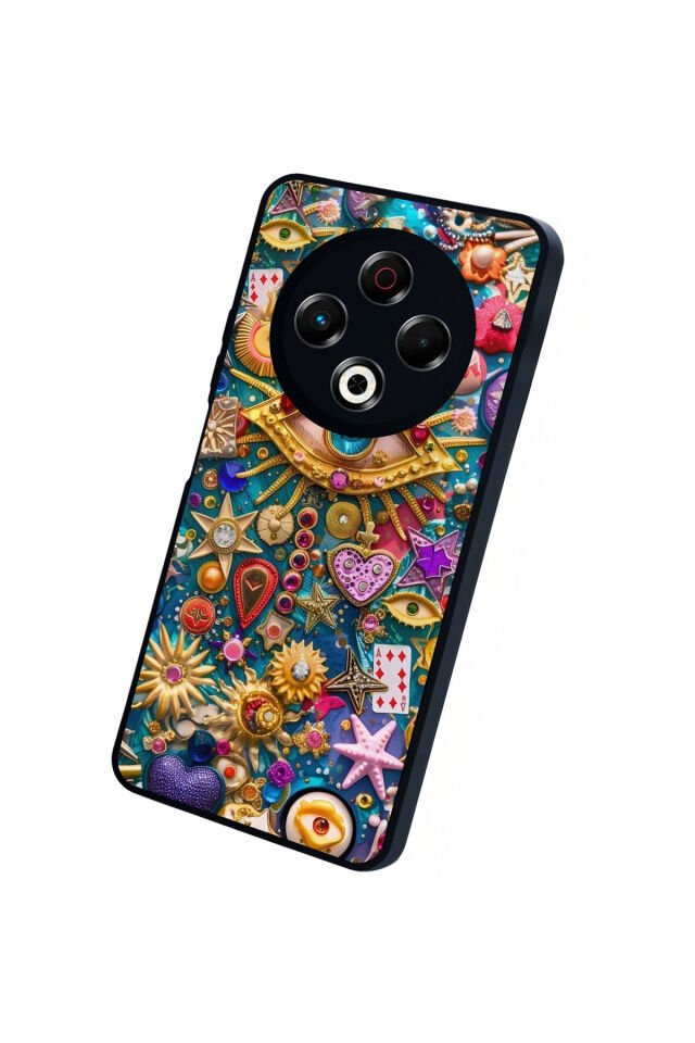 Tecno Spark 30 Uyumlu Göz Tasarımlı Glossy Premium Kılıf