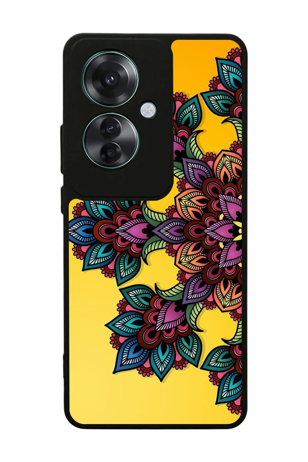 Oppo Reno 11F Uyumlu Mandala Tasarımlı Glossy Premium Kılıf