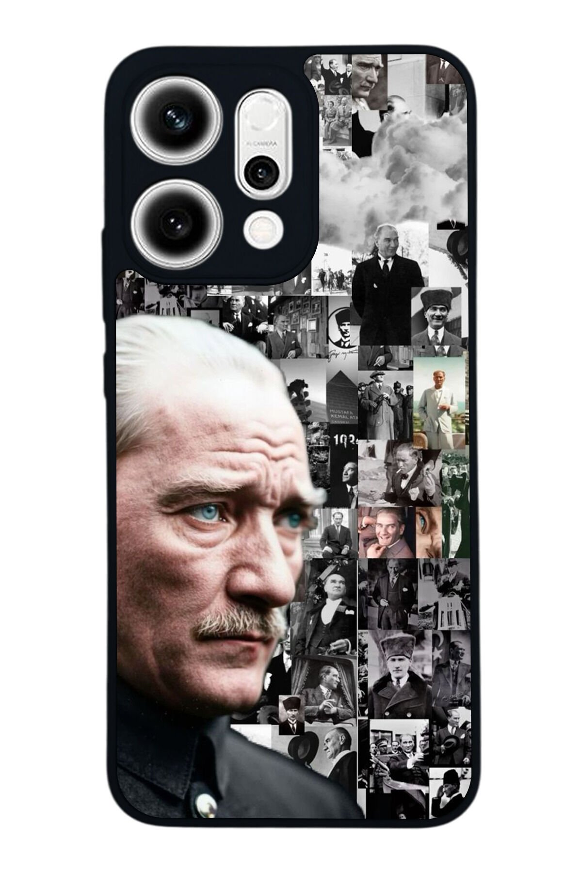 Oppo Reno 14 Uyumlu Mustafa Kemal Ataturk Tasarımlı Glossy Premium Kılıf
