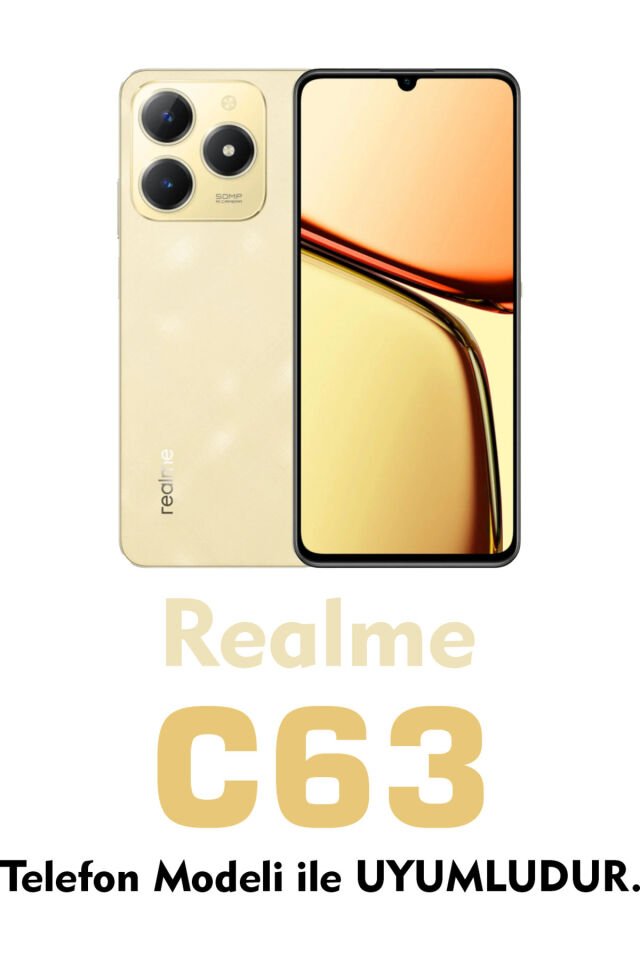 Realme C63 Mat Uyumlu Siyah Kılıf – Yumuşak Silikon, Koruyucu, Şok Emici Kapak