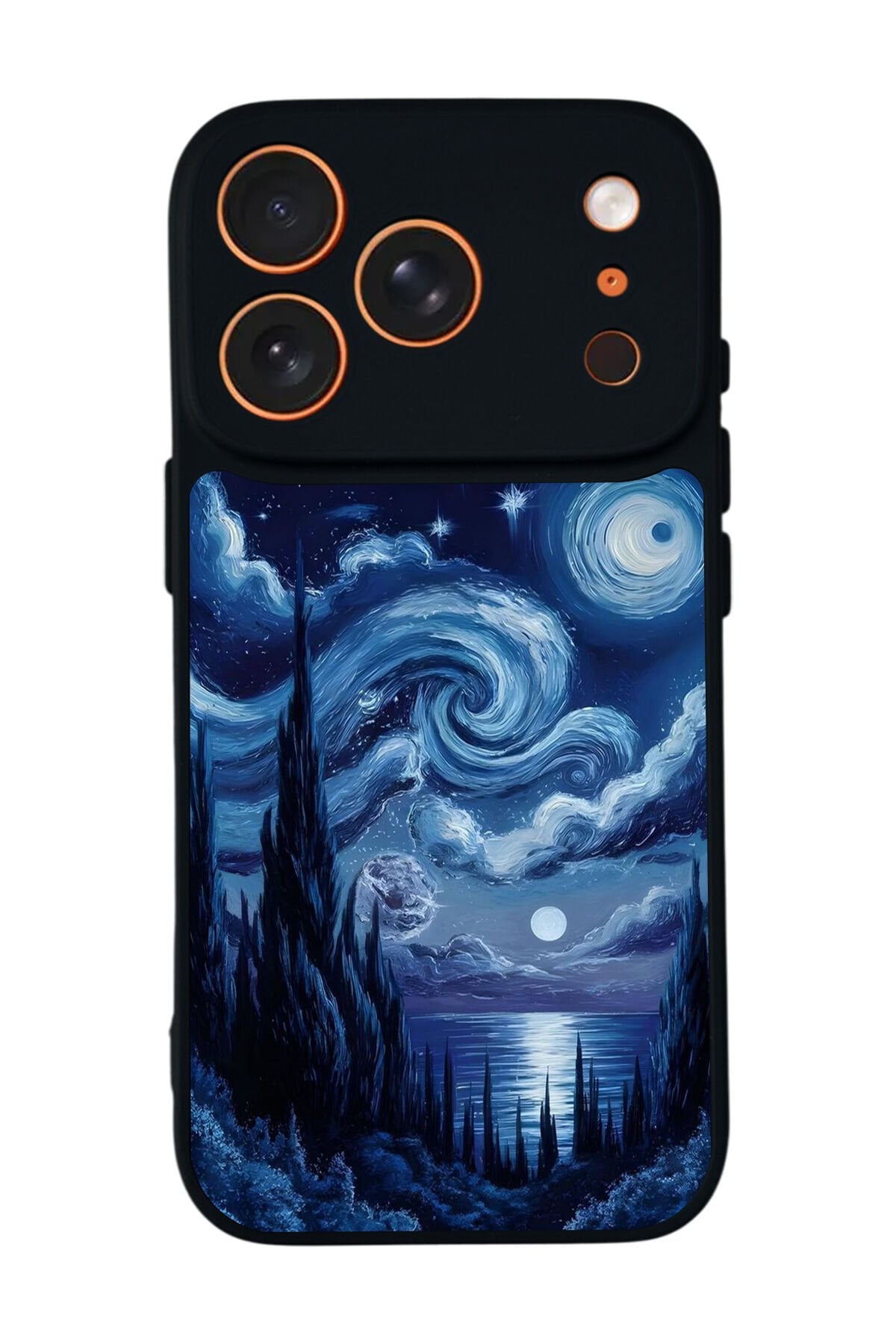 iPhone 17 Pro Uyumlu Ay Tasarımlı Glossy Premium Kılıf