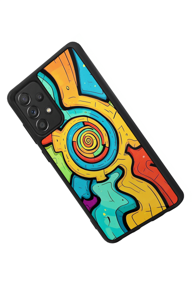 Samsung Galaxy A72 Uyumlu Abstract Tasarımlı Glossy Premium Kılıf