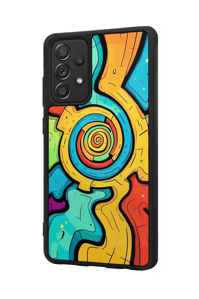 Samsung Galaxy A72 Uyumlu Abstract Tasarımlı Glossy Premium Kılıf