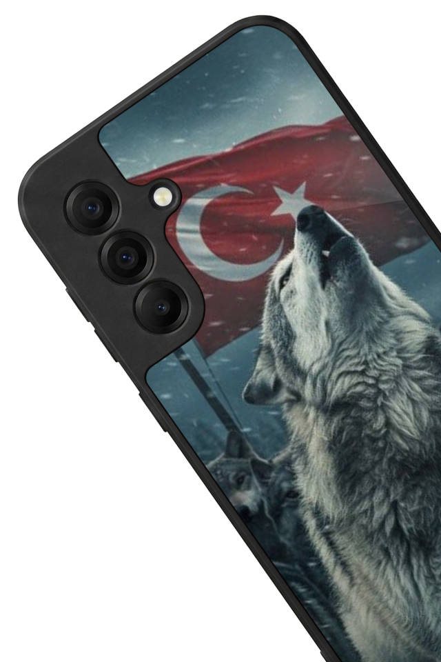 Samsung Galaxy A17 Uyumlu Bozkurt Tasarımlı Glossy Premium Kılıf