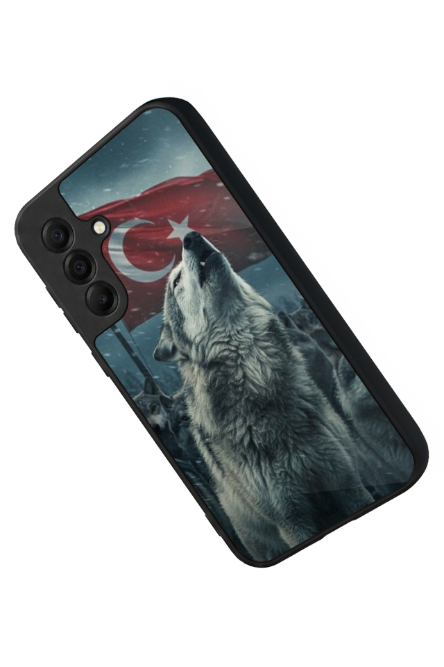 Samsung Galaxy A17 Uyumlu Bozkurt Tasarımlı Glossy Premium Kılıf