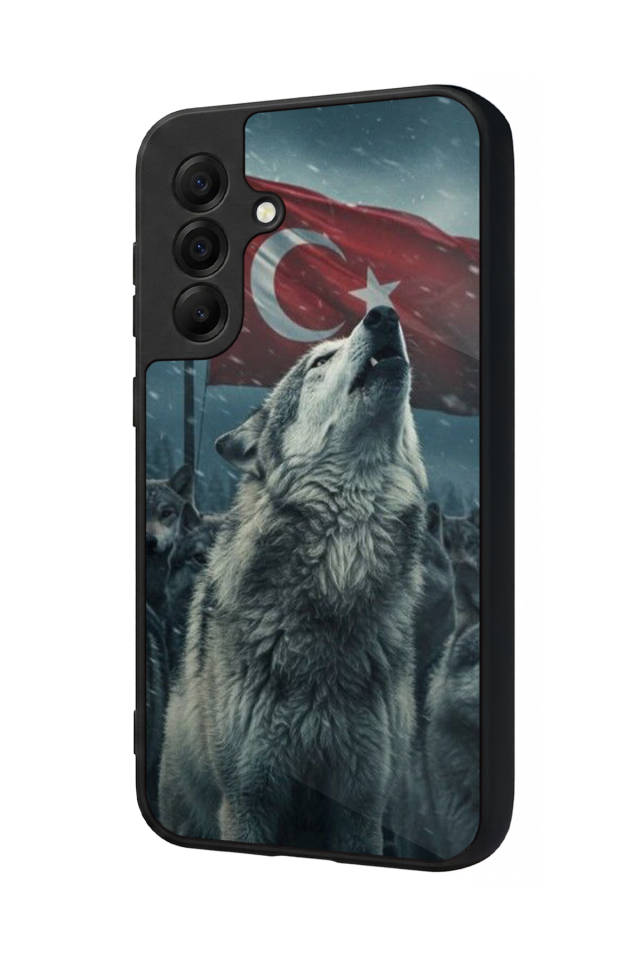 Samsung Galaxy A17 Uyumlu Bozkurt Tasarımlı Glossy Premium Kılıf