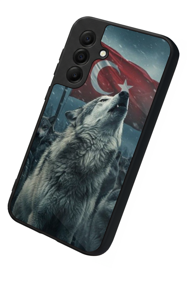 Samsung Galaxy A17 Uyumlu Bozkurt Tasarımlı Glossy Premium Kılıf