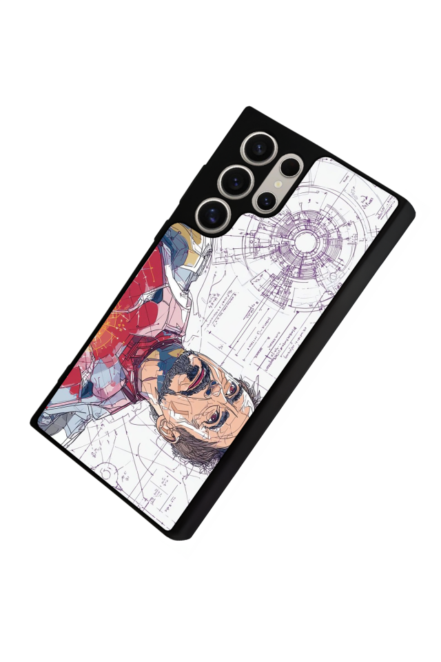 Samsung Galaxy S24 Ultra Uyumlu Iron Man ( Demir Adam ) Tasarımlı Glossy Premium Kılıf