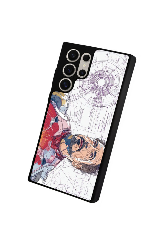 Samsung Galaxy S24 Ultra Uyumlu Iron Man ( Demir Adam ) Tasarımlı Glossy Premium Kılıf