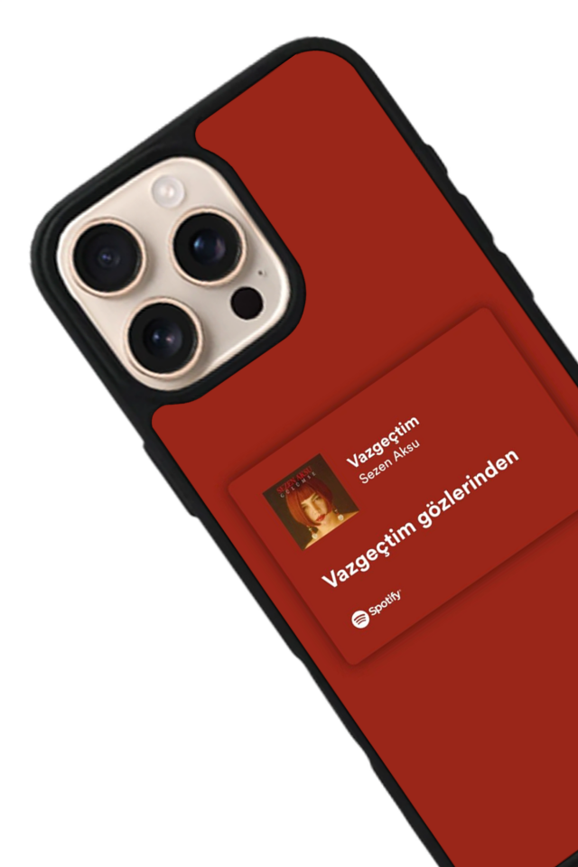iPhone 14 Pro Uyumlu Sarki Sozleri Tasarımlı Glossy Premium Kılıf