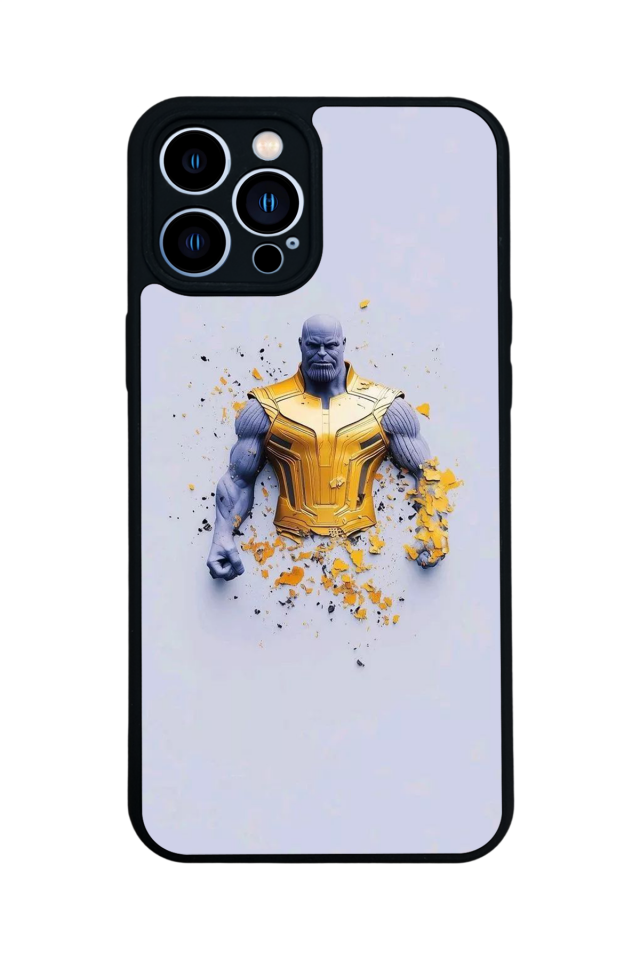 iPhone 12 Pro Max Uyumlu Thanos Tasarımlı Glossy Premium Kılıf