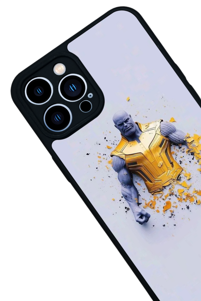 iPhone 12 Pro Max Uyumlu Thanos Tasarımlı Glossy Premium Kılıf