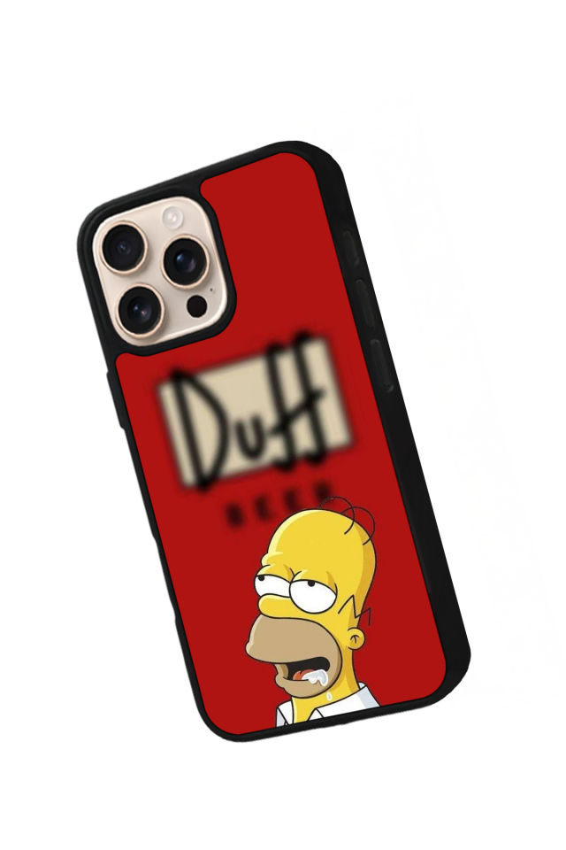 iPhone 15 Pro Uyumlu The Simpsons Tasarımlı Glossy Premium Kılıf