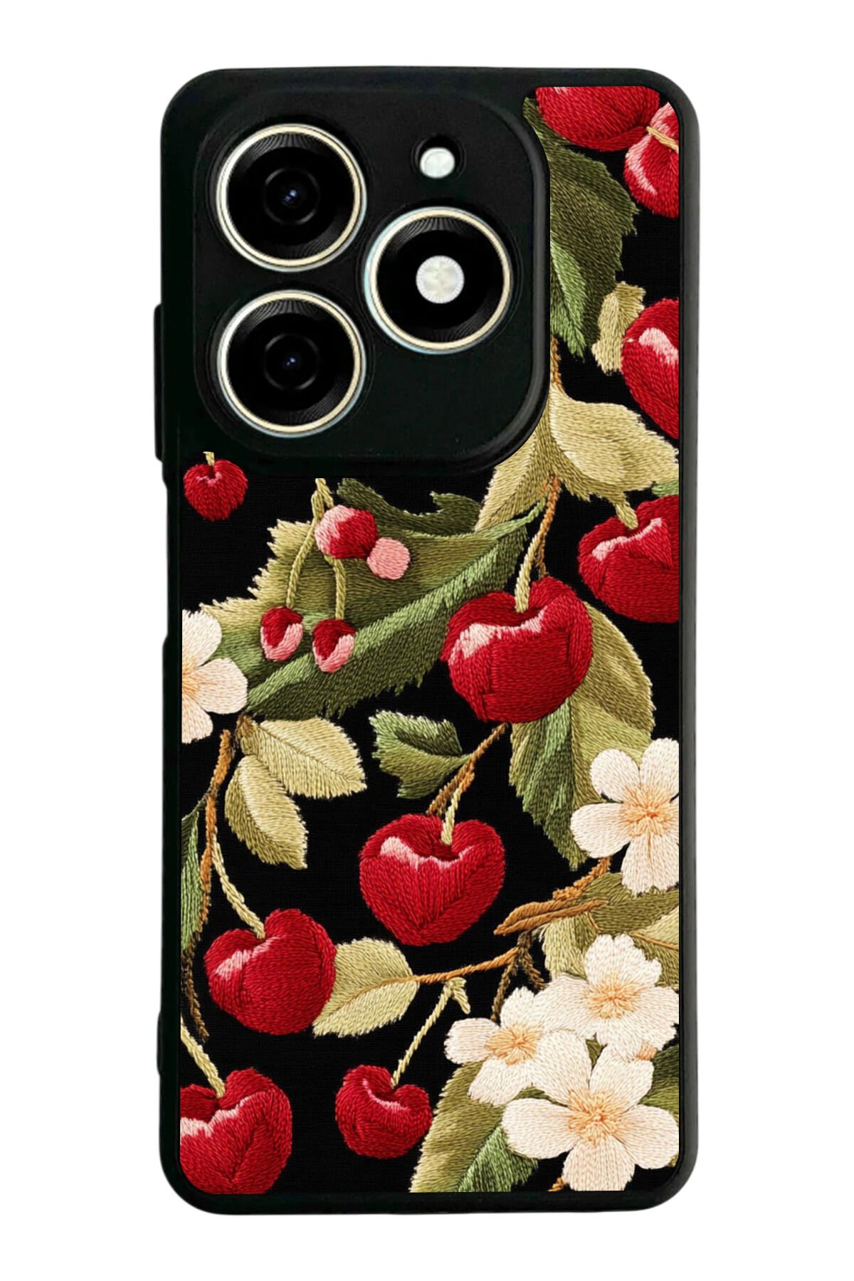 Tecno Spark 20/20C Uyumlu Floral Tasarımlı Glossy Premium Kılıf