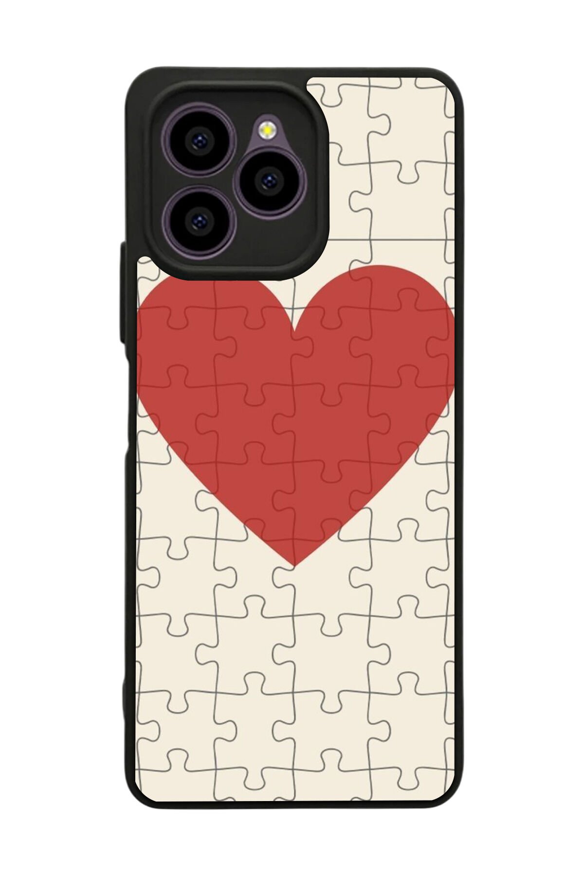 Omix X6 Uyumlu Kalp Love Tasarımlı Glossy Premium Kılıf