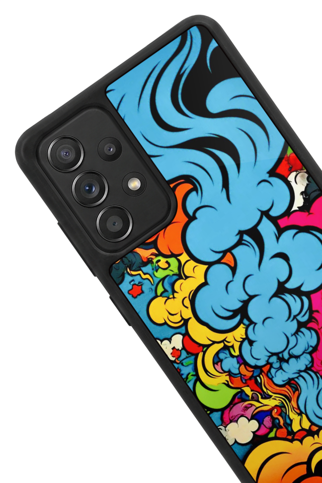 Samsung Galaxy A72 Uyumlu Abstract Tasarımlı Glossy Premium Kılıf
