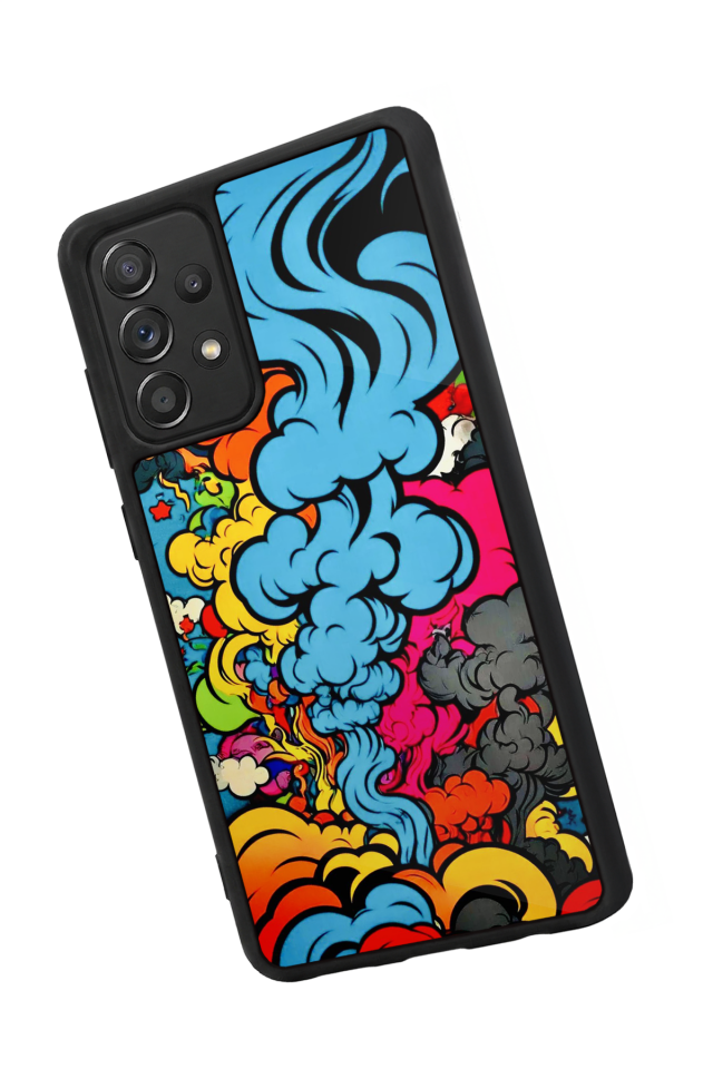 Samsung Galaxy A72 Uyumlu Abstract Tasarımlı Glossy Premium Kılıf