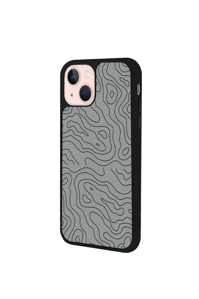 iPhone 14 Plus Uyumlu Çizgi Sanatı Tasarımlı Glossy Premium Kılıf