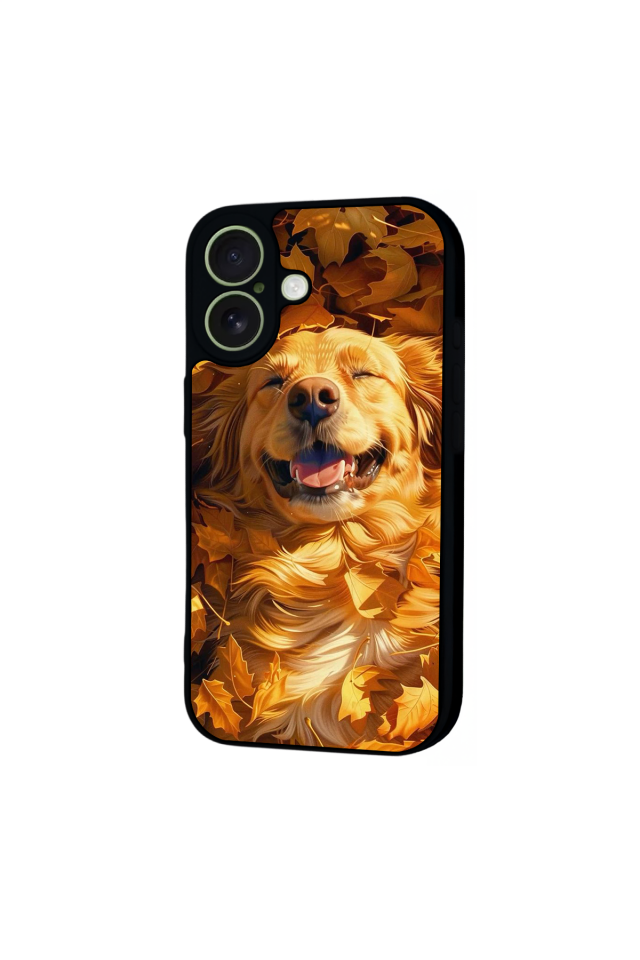 iPhone 17 Uyumlu Golden Kopek Tasarımlı Glossy Premium Kılıf