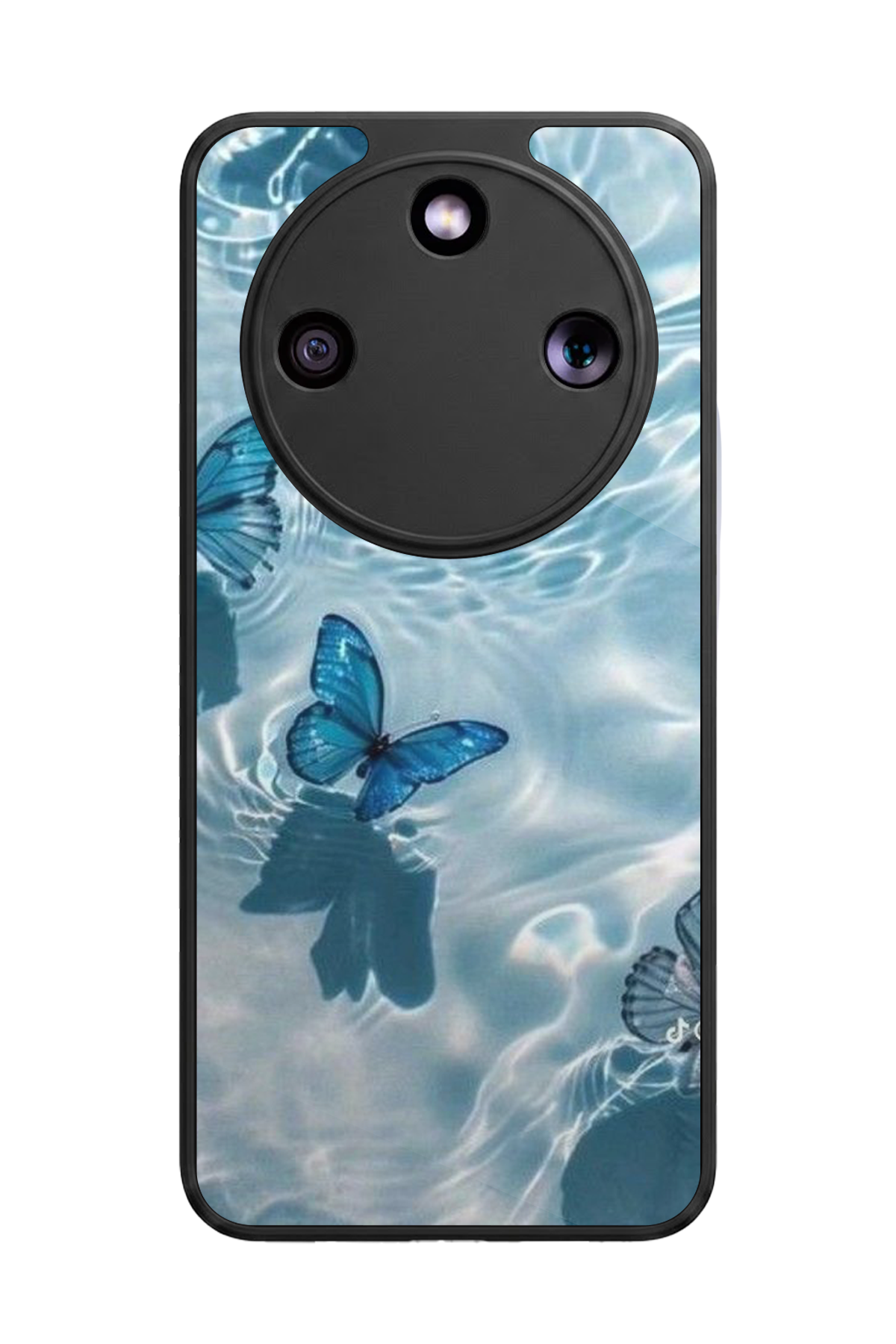 Honor Magic 8 Lite Uyumlu Kelebek Tasarımlı Glossy Premium Kılıf