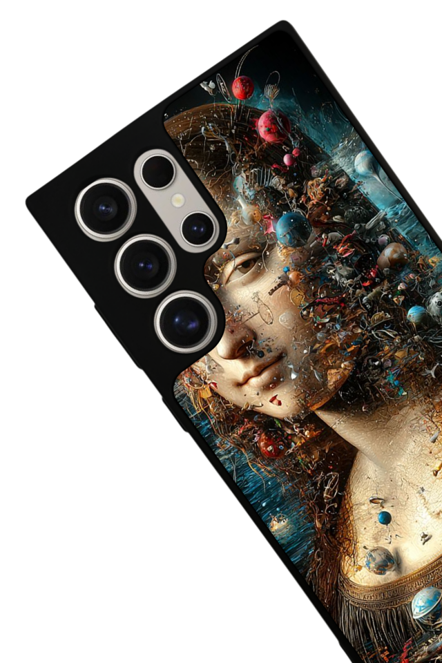 Samsung Galaxy S24 Ultra Uyumlu Monalisa Tasarımlı Glossy Premium Kılıf