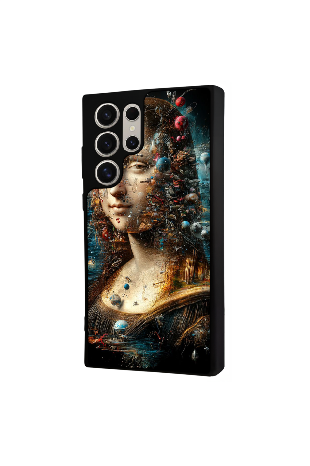 Samsung Galaxy S24 Ultra Uyumlu Monalisa Tasarımlı Glossy Premium Kılıf