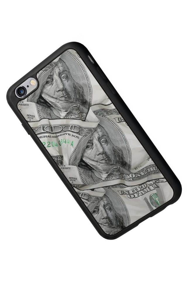 iPhone 6 Plus Uyumlu Money Para Tasarımlı Glossy Premium Kılıf