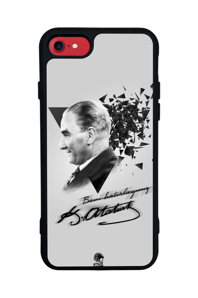 iPhone SE Uyumlu Mustafa Kemal Ataturk Tasarımlı Glossy Premium Kılıf