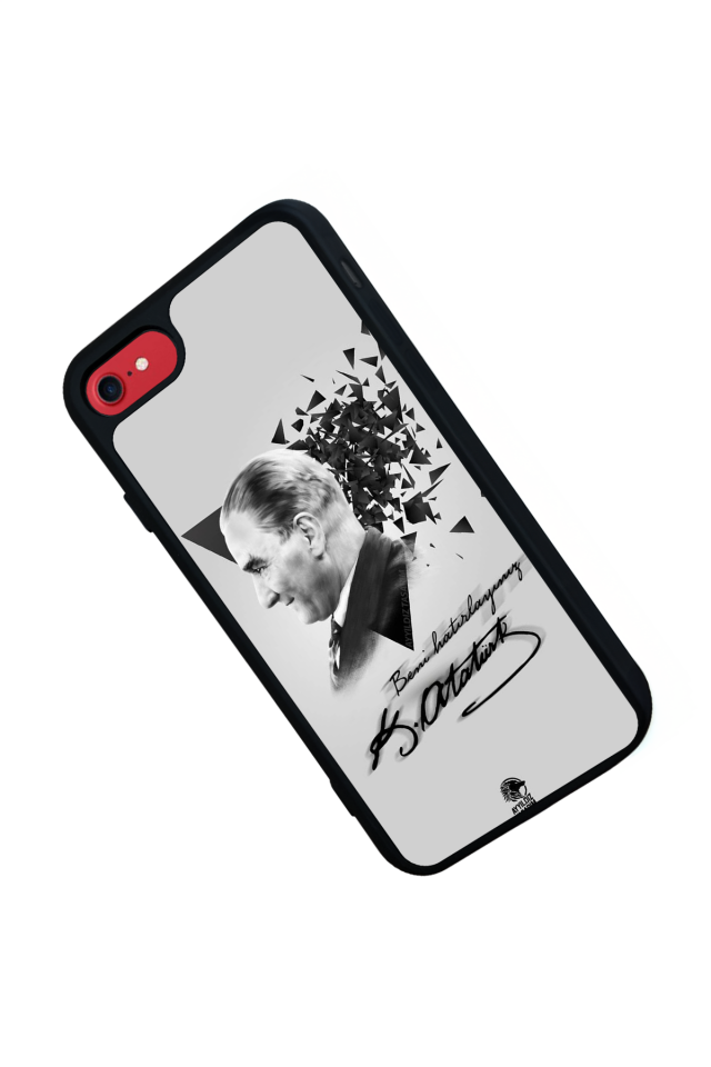 iPhone SE Uyumlu Mustafa Kemal Ataturk Tasarımlı Glossy Premium Kılıf