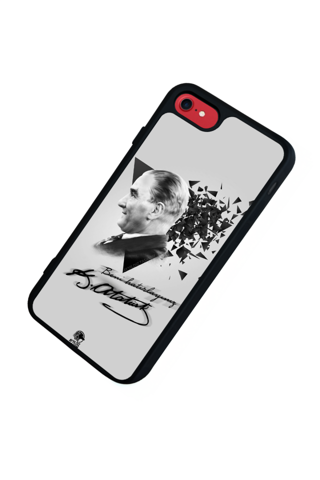 iPhone SE Uyumlu Mustafa Kemal Ataturk Tasarımlı Glossy Premium Kılıf