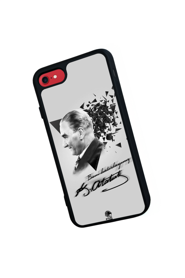 iPhone SE Uyumlu Mustafa Kemal Ataturk Tasarımlı Glossy Premium Kılıf