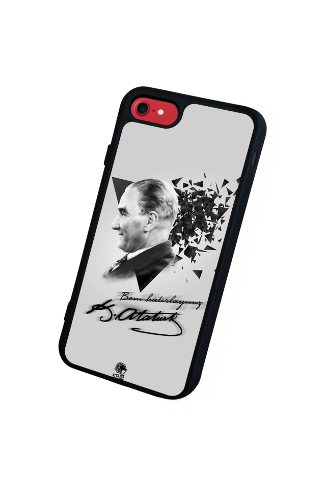 iPhone SE Uyumlu Mustafa Kemal Ataturk Tasarımlı Glossy Premium Kılıf