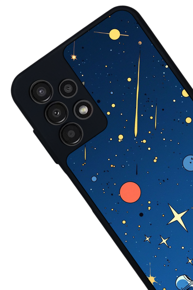 Samsung Galaxy A13 Uyumlu Uzay Tasarımlı Glossy Premium Kılıf