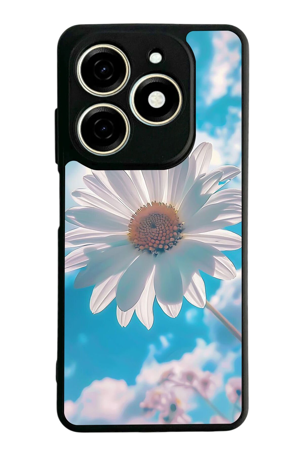 Infınıx Smart 8 Pro Uyumlu Cicek Tasarımlı Glossy Premium Kılıf